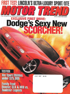 MOTOR TREND 1997 JULY - OLD vs. NEW, 68 CHRYSLER 300